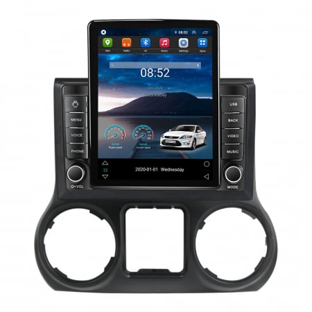 Wrangler 2011-2016 - Navigatie dedicata Jeep Wrangler 2011-2016 Tesla Style, 8+128 GB, ANDROID 13,Carplay&Android Auto, 10 inch, Internet, Aplicatii, Waze, GPS