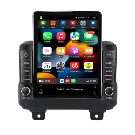 Navigatie dedicata Jeep Wrangler 2018-2019 Tesla Style, 8+128 GB, ANDROID 13,Carplay&Android Auto, 10 inch, Internet, Aplicatii, Waze, GPS [1]