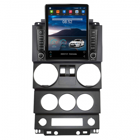 Navigatie dedicata Jeep Wrangler Rubicon 2008-2010,Tesla Style, ANDROID 13,Carplay&Android Auto, 10 inch , 8+128GB, Internet, Aplicatii, Waze, GPS [1]