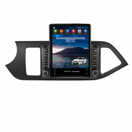 Kia Morning Picanto 2011-2017 - Navigatie dedicata KIA Morning 2011-2017,Tesla Style, ANDROID 13,Carplay&Android Auto, 10 inch , 4+64GB, Internet, Aplicatii, Waze, GPS