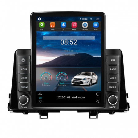 Morning Picanto 2017-2020 - Navigatie dedicata KIA Morning Picanto 2017-2020,Tesla Style, ANDROID 13,Carplay&Android Auto, 10 inch , 4+64GB, Internet, Aplicatii, Waze, GPS