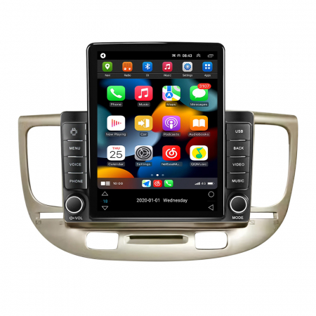 Navigatie dedicata KIA RIO2 2005-2011,Tesla Style, ANDROID 13,Carplay&Android Auto, 10 inch , 8+128GB, Internet, Aplicatii, Waze, GPS [1]