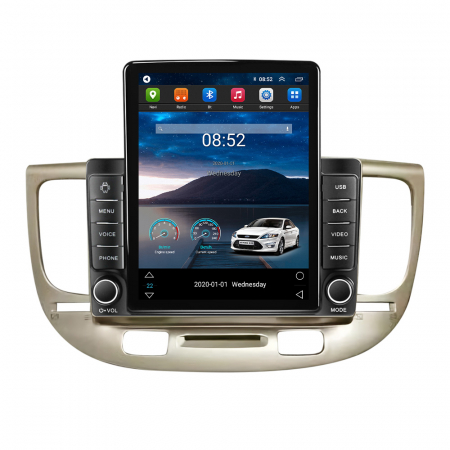 Kia - Navigatie dedicata KIA RIO2 2005-2011,Tesla Style, ANDROID 13,Carplay&Android Auto, 10 inch , 8+128GB, Internet, Aplicatii, Waze, GPS