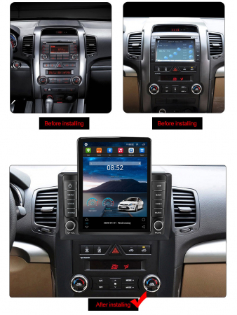Navigatie dedicata KIA Sorento 2009-2012,Tesla Style, ANDROID 13,Carplay&Android Auto, 10 inch , 8+128GB, Internet, Aplicatii, Waze, GPS [3]