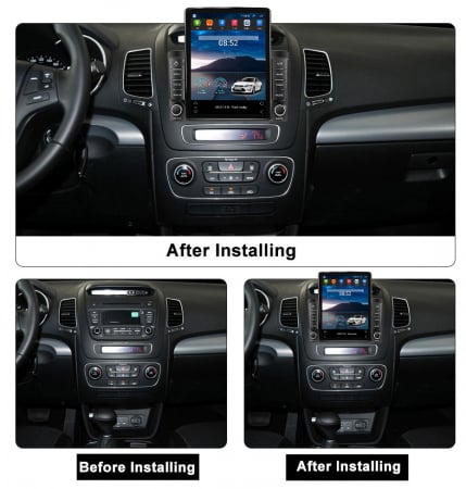 Navigatie dedicata KIA Sorento 2013-2015,Tesla Style, ANDROID 13,Carplay&Android Auto, 10 inch , 8+128GB, Internet, Aplicatii, Waze, GPS [2]