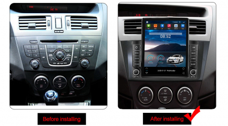 Navigatie dedicata Mazda 5 2010-2015,Tesla Style, ANDROID 13,Carplay&Android Auto, 10 inch , 8+128GB, Internet, Aplicatii, Waze, GPS [2]