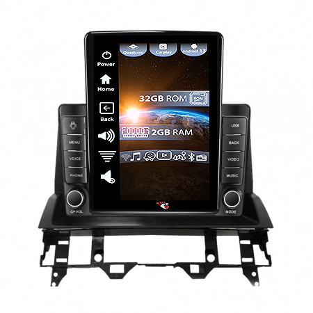 Mazda 6 2002 - 2009 - Navigatie dedicata Mazda 6 2002-2008, ANDROID 13,Carplay&Android Auto, 10 inch , 4GB RAM 64GB ROM, Internet, Aplicatii, Waze, GPS
