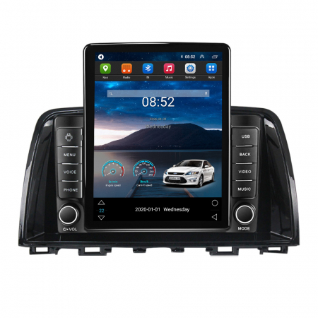 Mazda - Navigatie dedicata Mazda 6 III 2012-2017,Tesla Style, ANDROID 13,Carplay&Android Auto, 10 inch , 8+128GB, Internet, Aplicatii, Waze, GPS