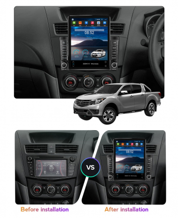 Navigatie dedicata Mazda BT-50 2011-2020,Tesla Style, ANDROID 13,Carplay&Android Auto, 10 inch , 8+128GB, Internet, Aplicatii, Waze, GPS [2]