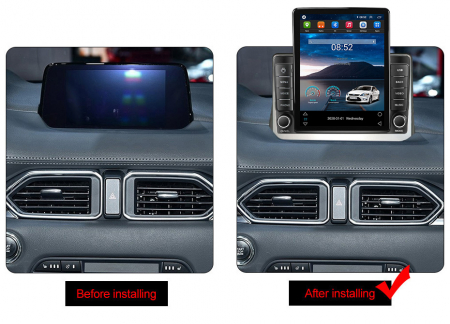 Navigatie dedicata Mazda CX-5 2017-2018,Tesla Style, ANDROID 13,Carplay&Android Auto, 10 inch , 8+128GB, Internet, Aplicatii, Waze, GPS [2]