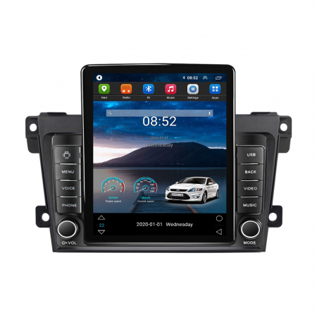 Mazda - Navigatie dedicata Mazda CX-7 2008-2015,Tesla Style, ANDROID 13,Carplay&Android Auto, 10 inch , 8+128GB, Internet, Aplicatii, Waze, GPS