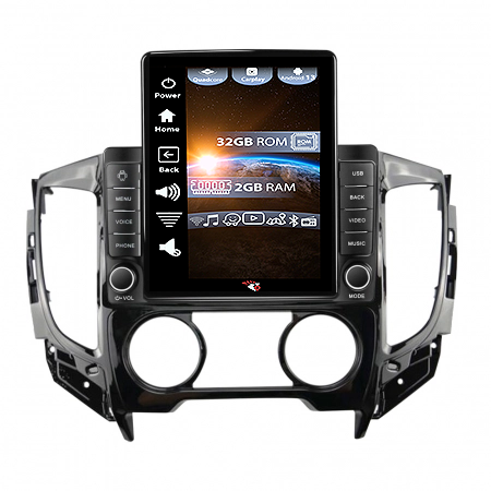 L200 - Navigatie dedicata Mitsubishi L200 2015-2019, ANDROID 13,Carplay&Android Auto, 10 inch , 4GB RAM 64GB ROM, Internet, Aplicatii, Waze, GPS
