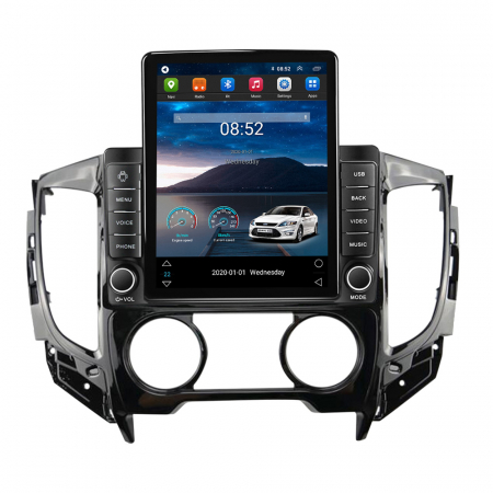 L200 2015-2019 - Navigatie dedicata Mitsubishi L200 2015-2019,Tesla Style, ANDROID 13,Carplay&Android Auto, 10 inch , 4+64GB, Internet, Aplicatii, Waze, GPS
