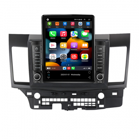 Navigatie dedicata Mitsubishi Lancer 2007-2012,Tesla Style, ANDROID 13,Carplay&Android Auto, 10 inch , 8+128GB, Internet, Aplicatii, Waze, GPS [1]