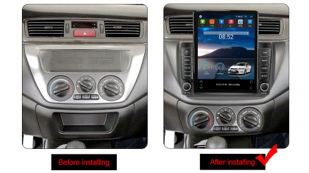Navigatie dedicata Mitsubishi Lancer IX 2006-2010,Tesla Style, ANDROID 13,Carplay&Android Auto, 10 inch , 8+128GB, Internet, Aplicatii, Waze, GPS [2]