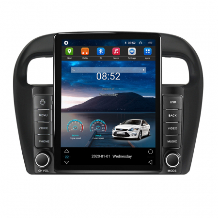 Mitsubishi - Navigatie dedicata Mitsubishi Mirage Attrage 2012-2018,Tesla Style, ANDROID 13,Carplay&Android Auto, 10 inch , 4+64GB, Internet, Aplicatii, Waze, GPS