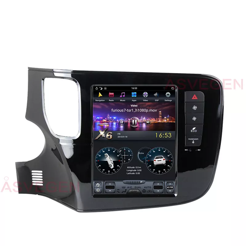 Mitsubishi - Navigatie dedicata Mitsubishi Outlander 2020, Tesla Style, 10 inch, 4GB RAM 64GB ROM, Quadcore, Internet, Aplicatii, Waze