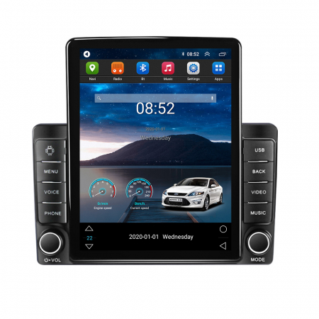 Mitsubishi - Navigatie dedicata Mitsubishi Outlander 2004-2008 Tesla Style, ANDROID 13,Carplay&Android Auto, 10 inch , 4GB RAM 64GB ROM, Internet, Aplicatii, Waze, GPS