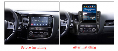 Navigatie dedicata Mitsubishi Outlander 2012-2018,Tesla Style, ANDROID 13,Carplay&Android Auto, 10 inch , 8+128GB, Internet, Aplicatii, Waze, GPS [2]