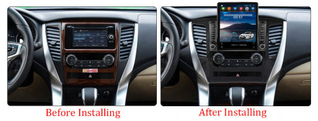 Navigatie dedicata Mitsubishi Pajero 2016-2018,Tesla Style, ANDROID 13,Carplay&Android Auto, 10 inch , 8+128GB, Internet, Aplicatii, Waze, GPS [2]