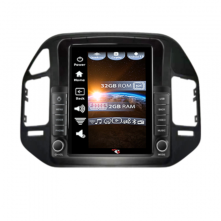 Pajero V73 - Navigatie dedicata Mitsubishi Pajero V73 Tesla Style, ANDROID 13,Carplay&Android Auto, 10 inch , 4GB RAM 64GB ROM, Internet, Aplicatii, Waze, GPS