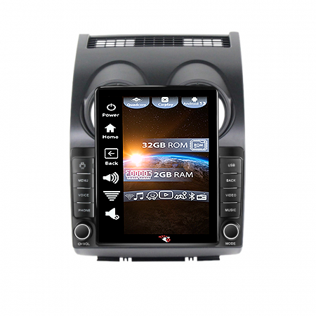 Qashqai 2006-2013 - Navigatie dedicata Nissan Qashqai 2006-2013,Tesla Style, ANDROID 13,Carplay&Android Auto, 10 inch , 4GB RAM 64GB ROM, Internet, Aplicatii, Waze, GPS