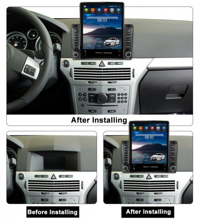 Navigatie dedicata Opel Astra H 2006 -2014,Tesla Style, ANDROID 13,Carplay&Android Auto, 10 inch , 8+128GB, Internet, Aplicatii, Waze, GPS [2]