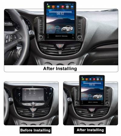 Navigatie dedicata Opel Karl Vinfast Fadil 2017-2020,Tesla Style, ANDROID 13,Carplay&Android Auto, 10 inch , 8+128GB, Internet, Aplicatii, Waze, GPS [2]