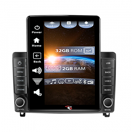 407 2004-2011 - Navigatie dedicata Peugeot 407 2004-2011 ,Tesla Style, ANDROID 13, Carplay&Android Auto, 10 inch , 4GB RAM 64GB ROM, Internet, Aplicatii, Waze, GPS