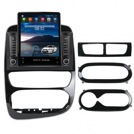 Clio 4 BH98 KH98 2012-2018 - Navigatie dedicata Renault Clio 4 BH98 KH98 2012-2018,Tesla Style, ANDROID 13,Carplay&Android Auto, 10 inch , 4+64GB, Internet, Aplicatii, Waze, GPS