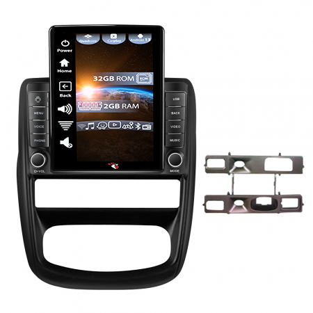 Duster 2010-2014 - Navigatie dedicata Renault Duster 2010-2015,Tesla Style, ANDROID 13,Carplay&Android Auto, 10 inch , 4GB RAM 64GB ROM, Internet, Aplicatii, Waze, GPS