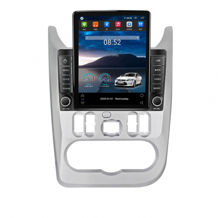 Logan 2009-2015 - Navigatie dedicata Renault Logan 2009-2015,Tesla Style, ANDROID 13,Carplay&Android Auto, 10 inch , 4+64GB, Internet, Aplicatii, Waze, GPS