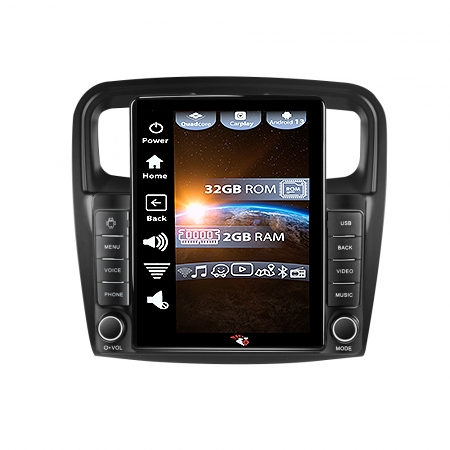 Logan 2014-2019 - Navigatie dedicata Renault Logan 2014-2019,Tesla Style, ANDROID 13,Carplay&Android Auto, 10 inch , 4GB RAM 64GB ROM, Internet, Aplicatii, Waze, GPS
