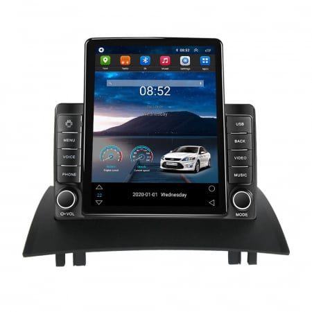 Megane 2 2002-2009 - Navigatie dedicata Renault Megane 2 2002-2009,Tesla Style, ANDROID 13,Carplay&Android Auto, 10 inch , 4+64GB, Internet, Aplicatii, Waze, GPS