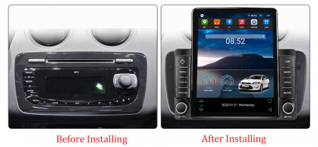 Navigatie dedicata Seat Ibiza 2009-2013,Tesla Style, ANDROID 13,Carplay&Android Auto, 10 inch , 8+128GB, Internet, Aplicatii, Waze, GPS [2]