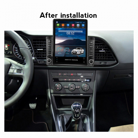 Navigatie dedicata Seat Leon 2012-2018,Tesla Style, ANDROID 13,Carplay&Android Auto, 10 inch , 8+128GB, Internet, Aplicatii, Waze, GPS [3]