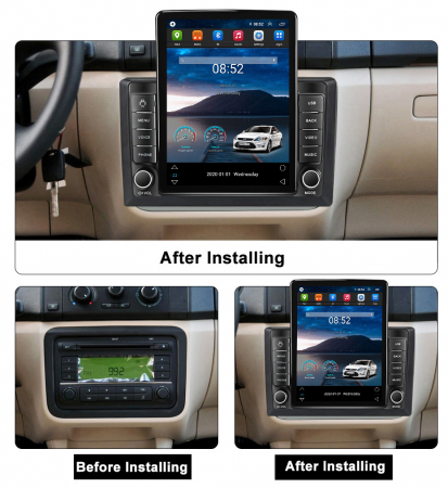 Navigatie dedicata Skoda Fabia 2007-2014,Tesla Style, ANDROID 13,Carplay&Android Auto, 10 inch , 8+128GB, Internet, Aplicatii, Waze, GPS [2]