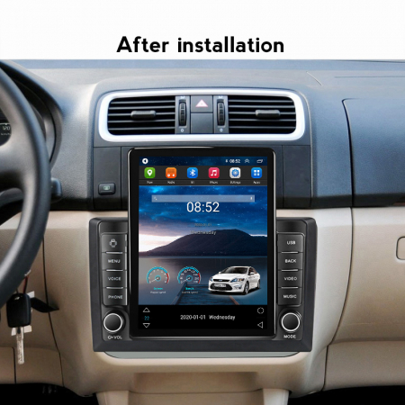 Navigatie dedicata Skoda Fabia 2007-2014,Tesla Style, ANDROID 13,Carplay&Android Auto, 10 inch , 8+128GB, Internet, Aplicatii, Waze, GPS [3]