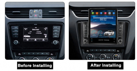 Navigatie dedicata Skoda Octavia 2013-2018,Tesla Style, ANDROID 13,Carplay&Android Auto, 10 inch , 8+128GB, Internet, Aplicatii, Waze, GPS [2]