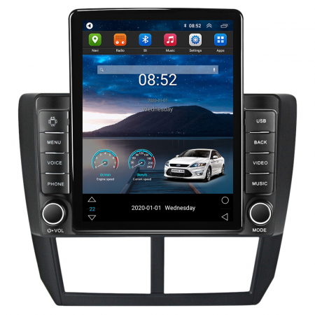 Subaru - Navigatie dedicata Subaru Forester 3 2007-2013,Tesla Style, ANDROID 13,Carplay&Android Auto, 10 inch , 8+128GB, Internet, Aplicatii, Waze, GPS