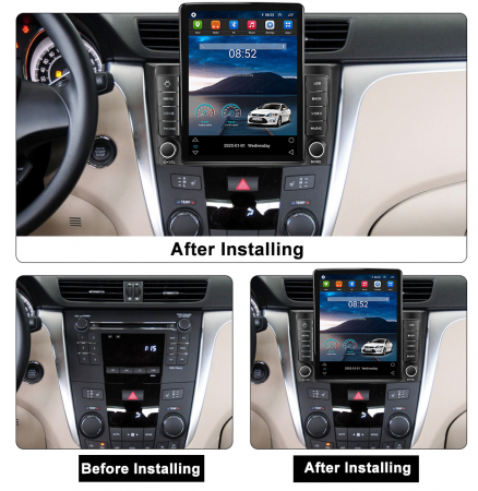 Navigatie dedicata Suzuki Kizashi 2009-2015,Tesla Style, ANDROID 13,Carplay&Android Auto, 10 inch , 8+128GB, Internet, Aplicatii, Waze, GPS [2]