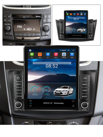 Navigatie dedicata Suzuki Swift 2011-2015,Tesla Style, ANDROID 13,Carplay&Android Auto, 10 inch , 8+128GB, Internet, Aplicatii, Waze, GPS [3]