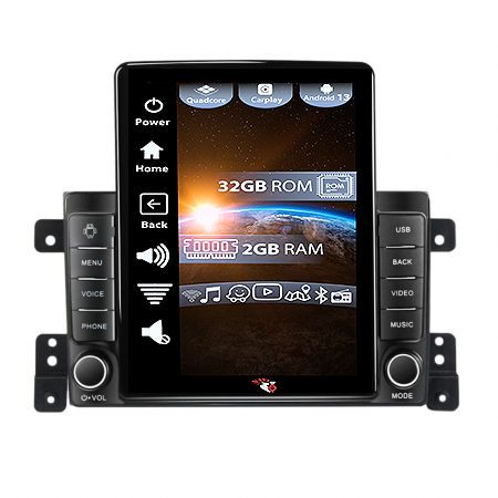 Suzuki - Navigatie dedicata Suzuki Vitara 2005-2015,Tesla Style, ANDROID 13,Carplay&Android Auto, 10 inch , 4GB RAM 64GB ROM, Internet, Aplicatii, Waze, GPS