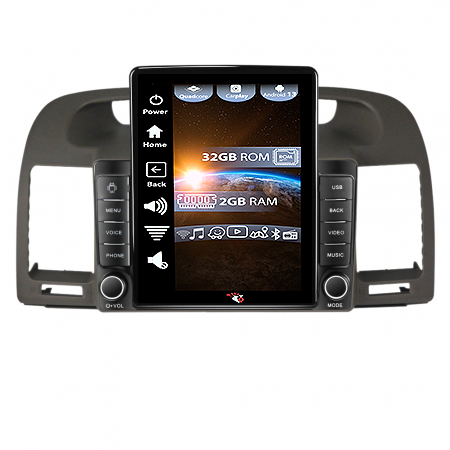 Camry 2002-2006 - Navigatie dedicata Toyota Camry 2002-2006,Tesla Style, ANDROID 13,Carplay&Android Auto, 10 inch , 4GB RAM 64GB ROM, Internet, Aplicatii, Waze, GPS