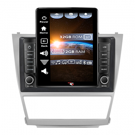 Camry - Navigatie dedicata Toyota Camry 2007-2011,Tesla Style, ANDROID 13,Carplay&Android Auto, 10 inch , 4GB RAM 64GB ROM, Internet, Aplicatii, Waze, GPS