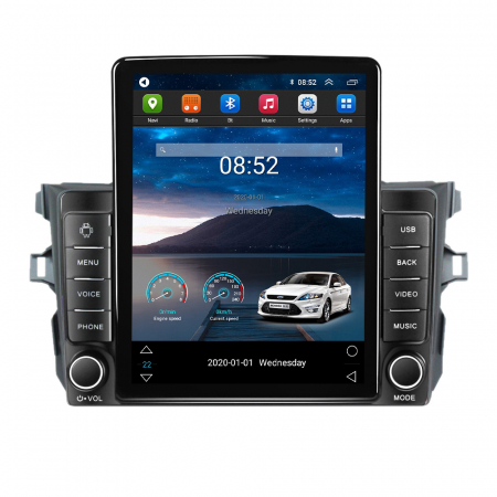 Corolla E150 2007-2013 - Navigatie dedicata Toyota Corolla 2006-2013 Tesla Style, ANDROID 13,Carplay&Android Auto, 9.7" , 4GB RAM 64GB ROM, Internet, Aplicatii, Waze, GPS