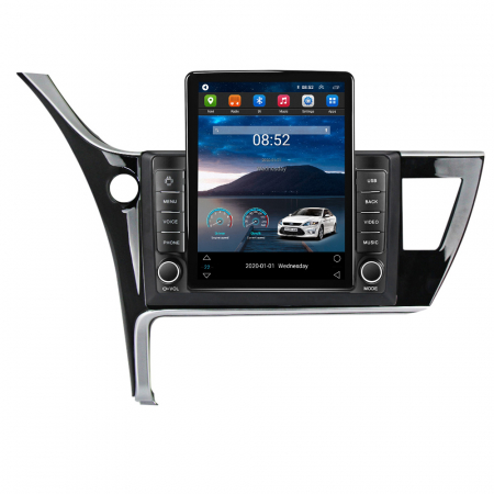 Corolla E18 2018-2019 - Navigatie dedicata Toyota Corolla 2017-2019 Tesla Style, ANDROID 13,Carplay&Android Auto, 9.7" , 4GB RAM 64GB ROM, Internet, Aplicatii, Waze, GPS