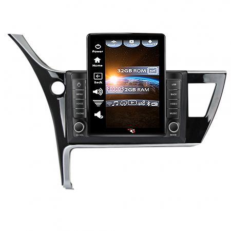 Toyota Corolla 2017-2019 - Navigatie dedicata Toyota Corolla 2017-2019,Tesla Style, ANDROID 13,Carplay&Android Auto, 10 inch , 4GB RAM 64GB ROM, Internet, Aplicatii, Waze, GPS