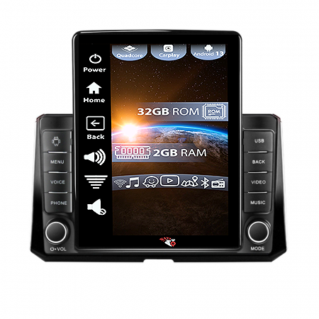 Corolla 2018-2019 - Navigatie dedicata Toyota Corolla 2018-2019,Tesla Style, ANDROID 13,Carplay&Android Auto, 10 inch , 4GB RAM 64GB ROM, Internet, Aplicatii, Waze, GPS
