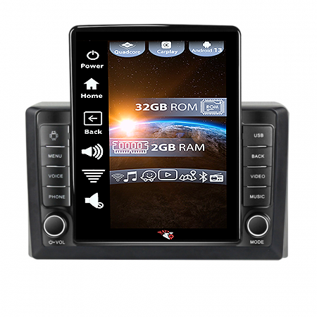Navigatii Dedicate - Navigatie dedicata Toyota Hiace 2013-2018,Tesla Style, ANDROID 13,Carplay&Android Auto, 10 inch , 4GB RAM 64GB ROM, Internet, Aplicatii, Waze, GPS